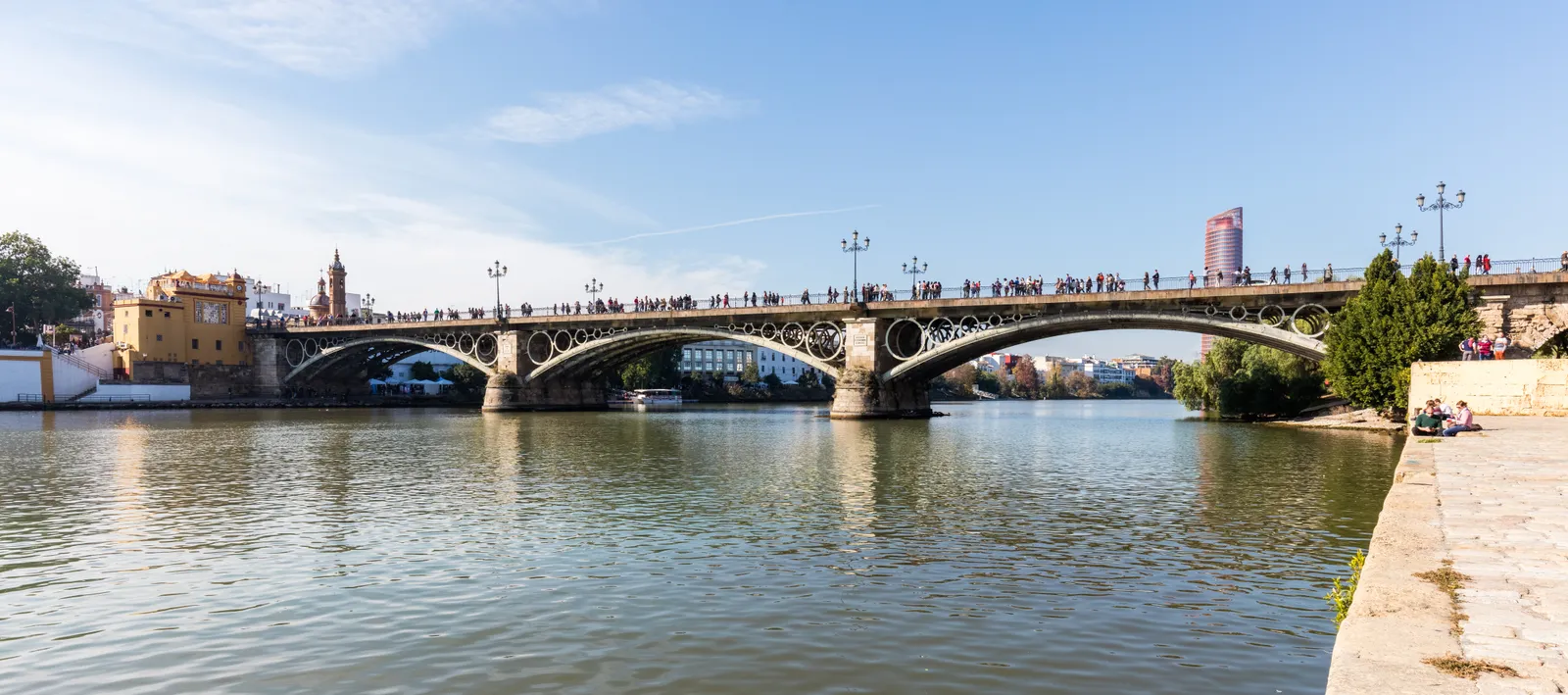 Puente de Triana over the Guadalquivir River in Seville