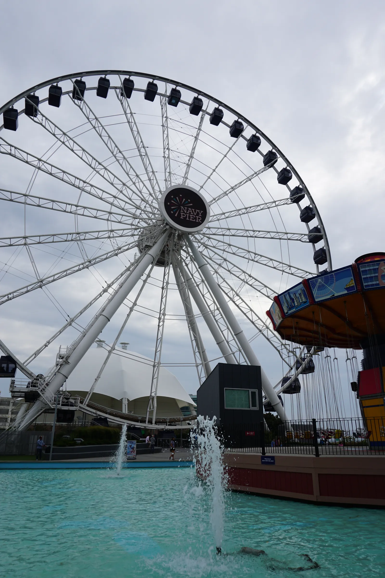 The Centennial Wheel, a large Ferris wheel at Navy Pier in Chicago